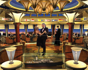 El Yacht Club inspirado en el salón similar del antiguo Queen Elizabeth 2